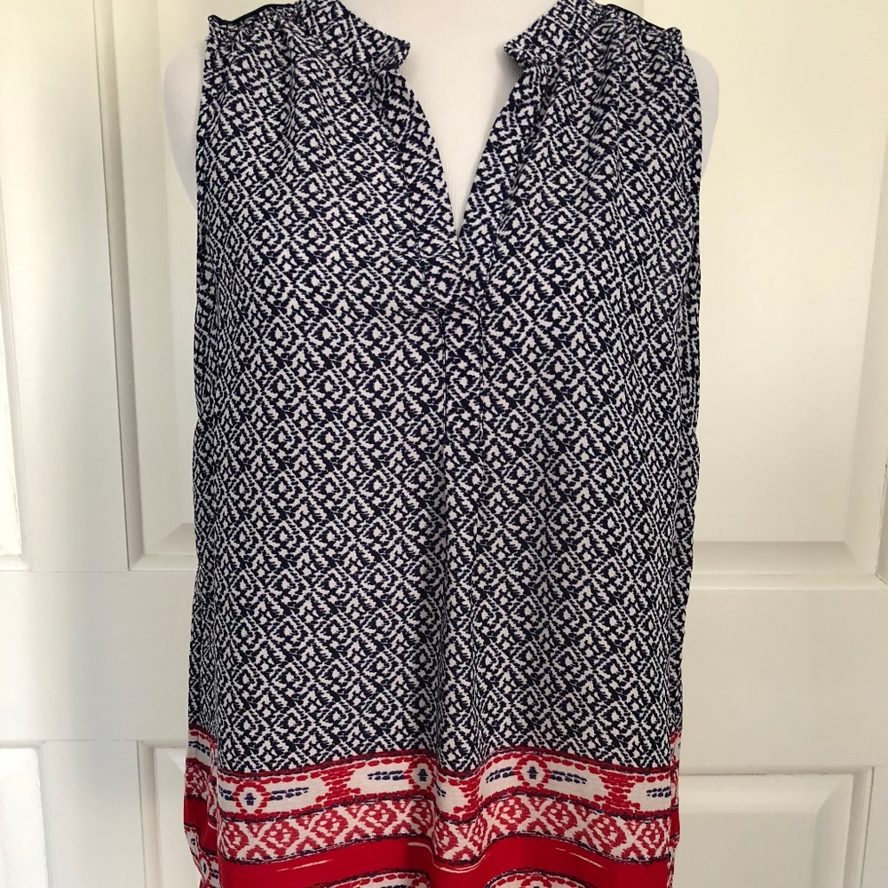 BOHO TOP FROM OLIVE & OAK - RED WHITE BLUE CAMI